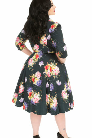 STARDUST FLORAL SWING DRESS
