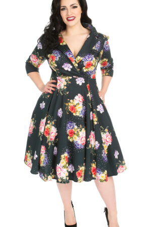 STARDUST FLORAL SWING DRESS