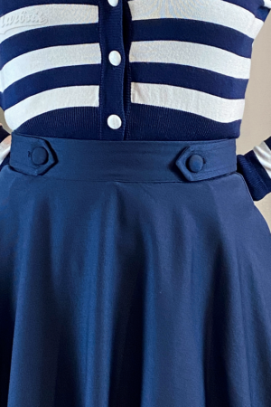 DI DI SWING SKIRT IN NAVY