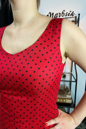 HOLLY POLKA DOT WIGGLE DRESS