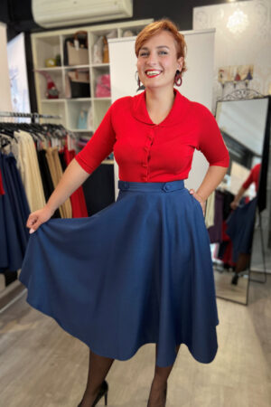 DI DI SWING SKIRT IN NAVY