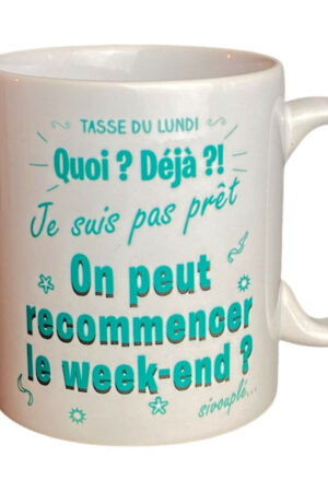 Tasse – RECOMMENCER LE WEEK-END HOMME