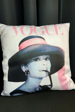 Coussin – Audrey Hepburn – modèle Vogue