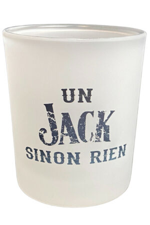 Verre à whisky + Sous-verre – UN JACK SINON RIEN