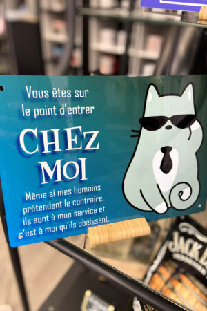 Plaque décorative – CHAT – Accueil porte d’entrée