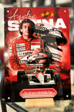 Plaque décorative – F1 – AYRTON SENNA