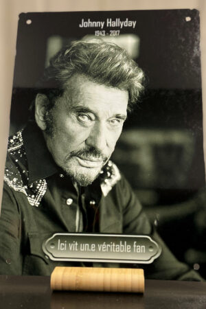 Plaque décorative – JOHNNY HALLYDAY