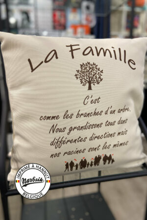 Coussin – LA FAMILLE – LES BRANCHES D’UN ARBRE