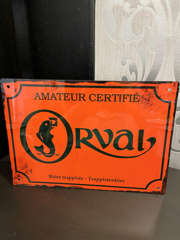 Plaque décorative - ORVAL ORANGE