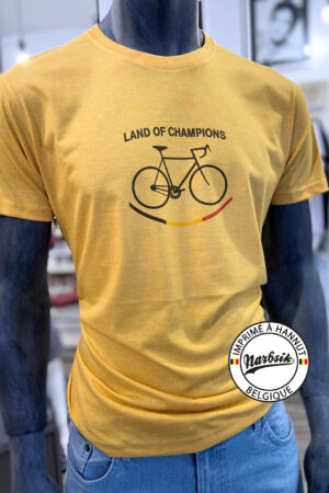 T-Shirt : LAND OF CHAMPIONS – CYCLISME