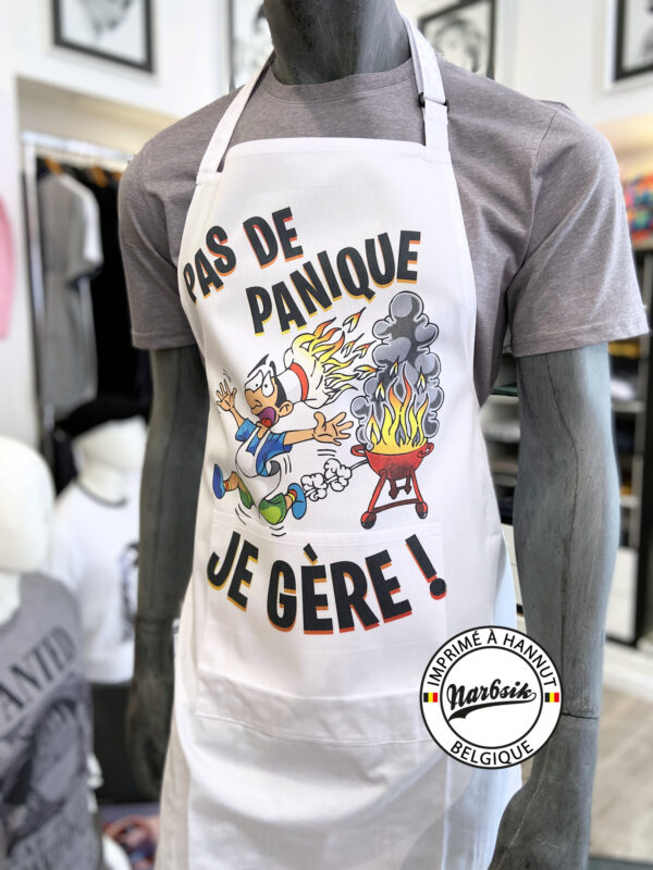 TABLIER BBQ - PAS DE PANIQUE JE GERE