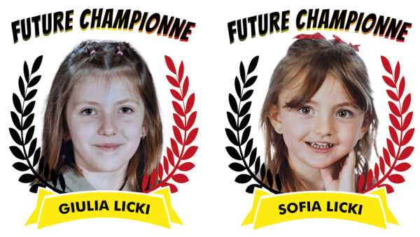 Commande de 2 Sacs de gymnastique/natation de Giulia et Sofia