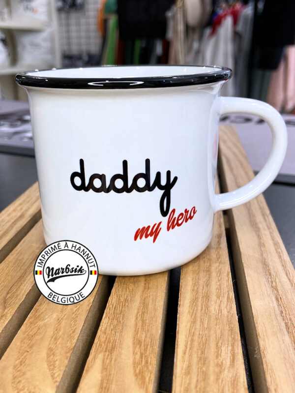Mug rétro - DADDY MY HERO