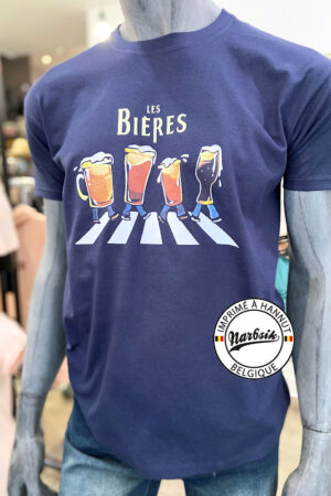 T-Shirt : LES BIÈRES – BEATLES ABBEY ROAD
