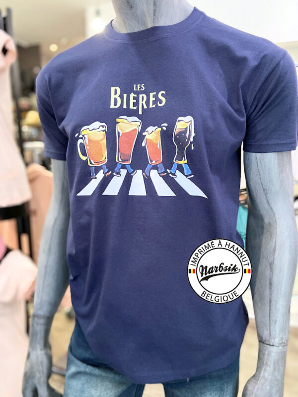 T-Shirt : LES BIÈRES - BEATLES ABBEY ROAD