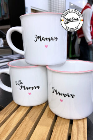 Mug rétro – MAMAN – BELLE MAMAN