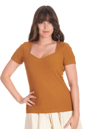 BROWN FARA TOP
