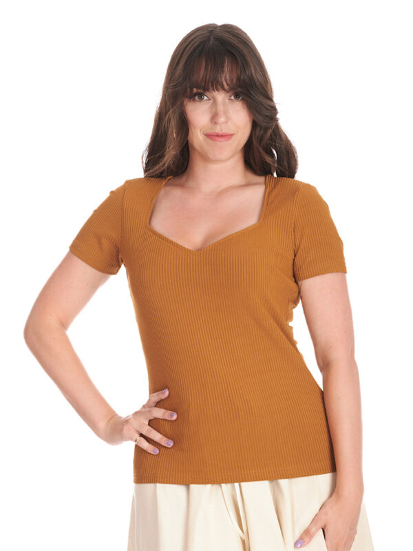 BROWN FARA TOP