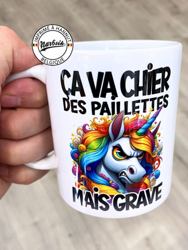 Tasse - CA VA CHIER DES PAILLETTES