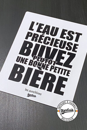 Plaque décorative – PUNCHLINE – Buvez une bonne petite bière
