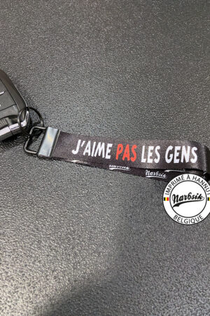 Porte-clés / Breloque – J&rsquo;AIME PAS LES GENS